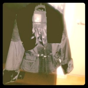 Versace bomber coat womens